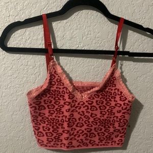 pacsun pink cheetah tank// size medium